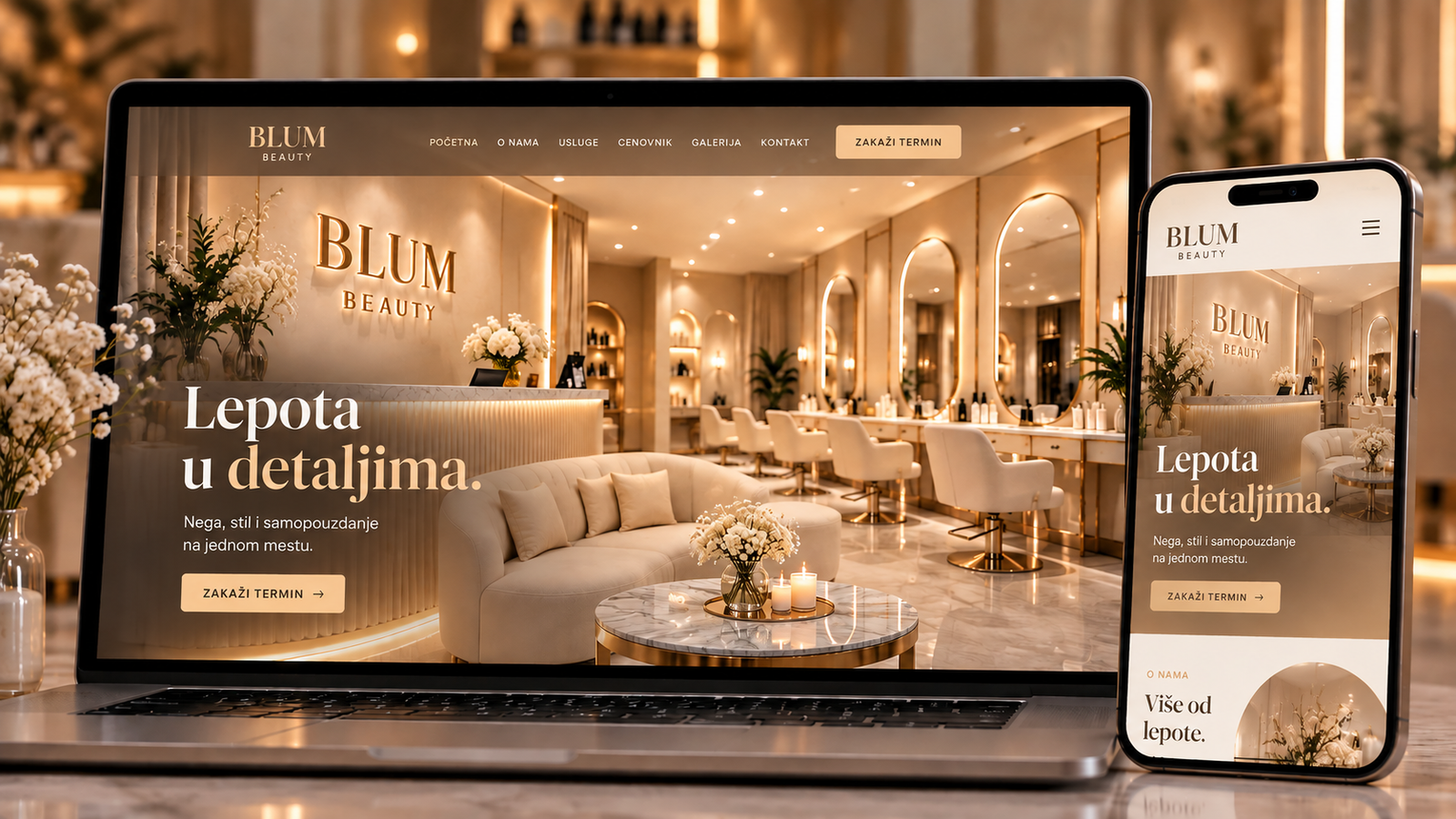 BLUM BEAUTY beauty salon web demo